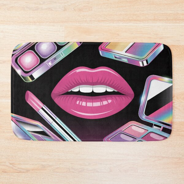 Item preview, Futuristic Beauty Tech Cyber Glam Y2K – Holographic Makeup & Glossy Lips Aesthetic designed and sold by Tamas Das.