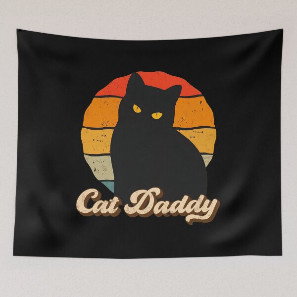Item preview, Retro Cat Daddy Sunset Graphic designed and sold by Dmo3HarkoArt.