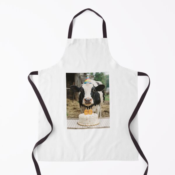 Item preview, Cow 60th birthday cute adorable cake party baby kawaii designed and sold by CheeseBlueprint.