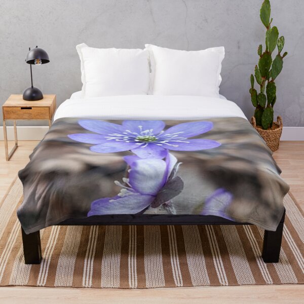 Item preview, Blue flower blooming in spring designed and sold by LinkFamilyStore.