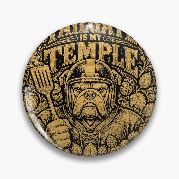 Item preview, Tailgate Temple Funny Football Dog designed and sold by macadolie.