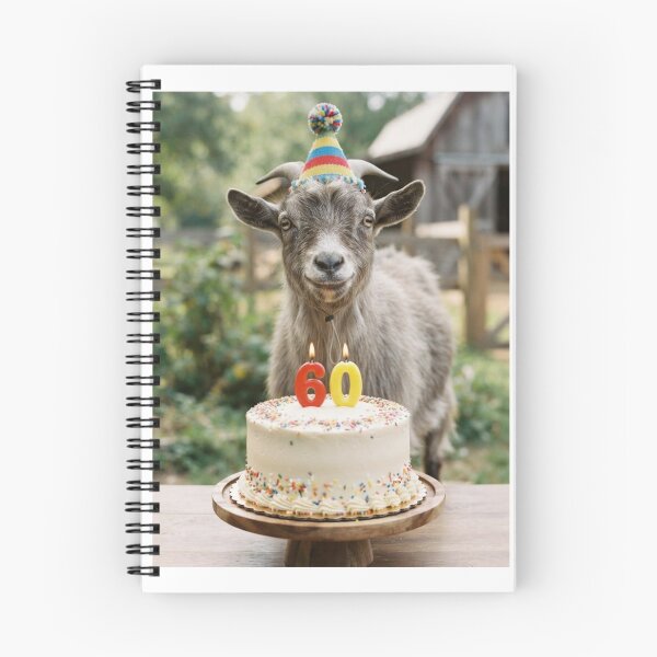 Item preview, Goat 60th birthday cute adorable cake party baby kawaii designed and sold by CheeseBlueprint.