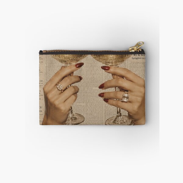 Item preview, Vintage Champagne Toast – Retro Glamour Cocktail & Jewelry Poster designed and sold by Quiet Sun.
