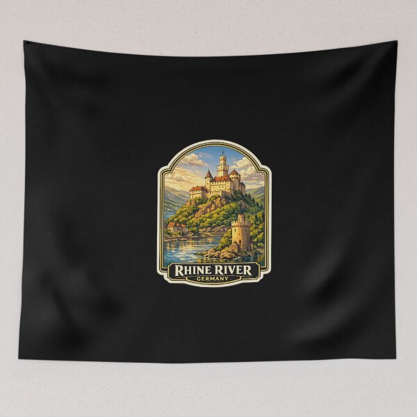 Item preview, Rhine River Germany designed and sold by TulipaGraphics.