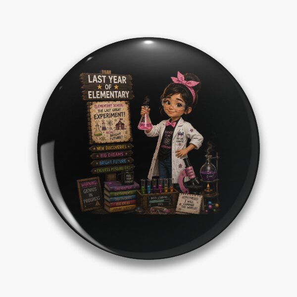 Item preview, First Day of My Last Year in Elementary,The Last Great Experiment Last Year Of Elementary School Girl Genius Scientist designed and sold by Crystal-Tree.