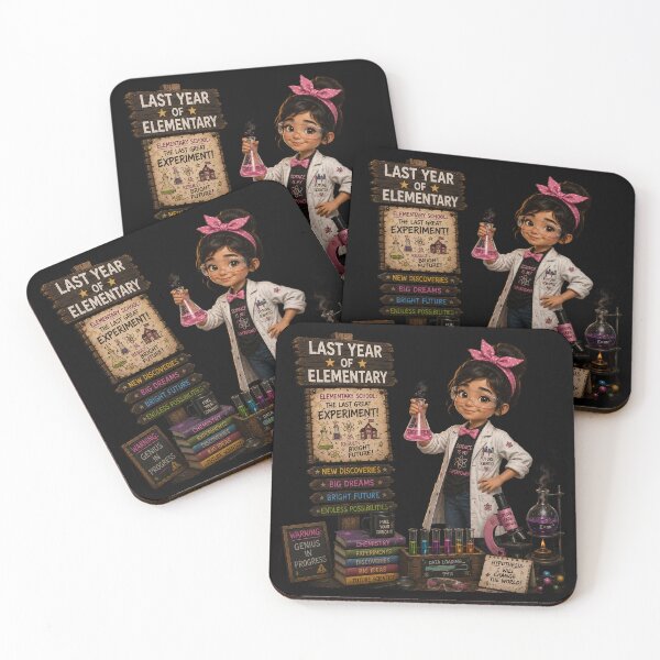Item preview, First Day of My Last Year in Elementary,The Last Great Experiment Last Year Of Elementary School Girl Genius Scientist designed and sold by Crystal-Tree.