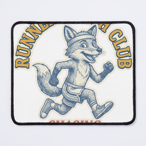 Item preview, Runner's High Club Retro Fox Woodcut Vintage Running T-Shirt Design designed and sold by KIDEnia.