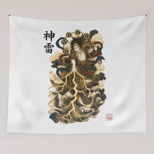 Item preview, Raijin – Heaven's Judgment | Japanese Thunder God Art designed and sold by kaxymax.
