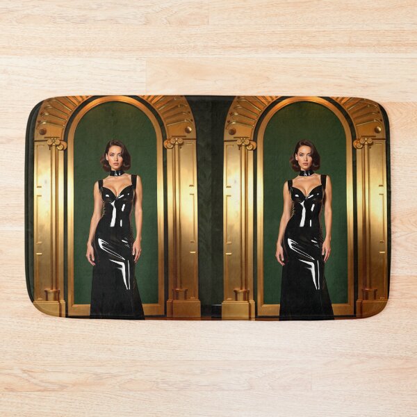 Item preview, Black Latex Dress – Gothic Glamour Fashion Wall Art designed and sold by Magic-Reality.