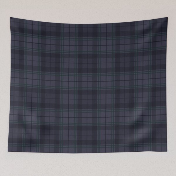 Item preview, Navy & Green Tartan designed and sold by TheRetroArtRoom.