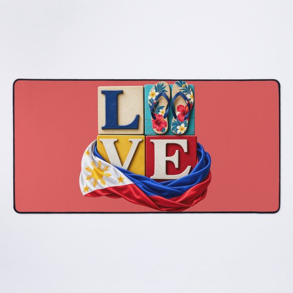 Item preview, Filipino Love – Philippines Flag & Tropical Flip Flops designed and sold by FlipFlopTeesCo.