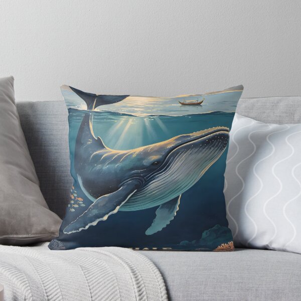 Item preview, Whale - Andaman Coral Paradise – Vintage Marine Poster designed and sold by Spirit of Siam.