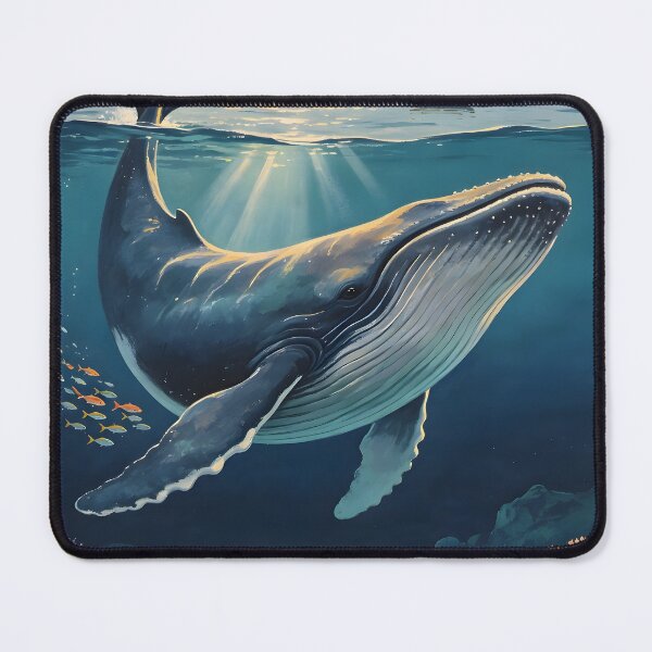 Item preview, Whale - Andaman Coral Paradise – Vintage Marine Poster designed and sold by Spirit of Siam.