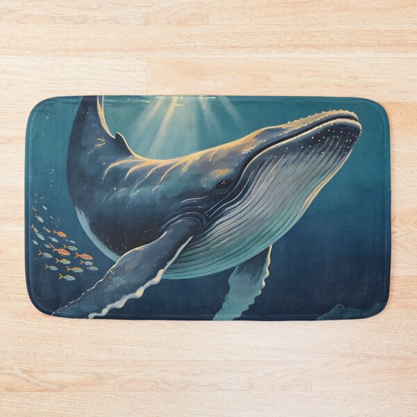 Item preview, Whale - Andaman Coral Paradise – Vintage Marine Poster designed and sold by Spirit of Siam.