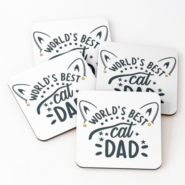 Item preview, World's Best Cat Dad Graphic Design designed and sold by Dmo3HarkoArt.
