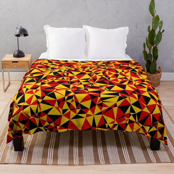 Item preview, Germany (Deutschland) Black, Red & Gold Triangular Mosaic Pattern Design designed and sold by DymondDesigns.