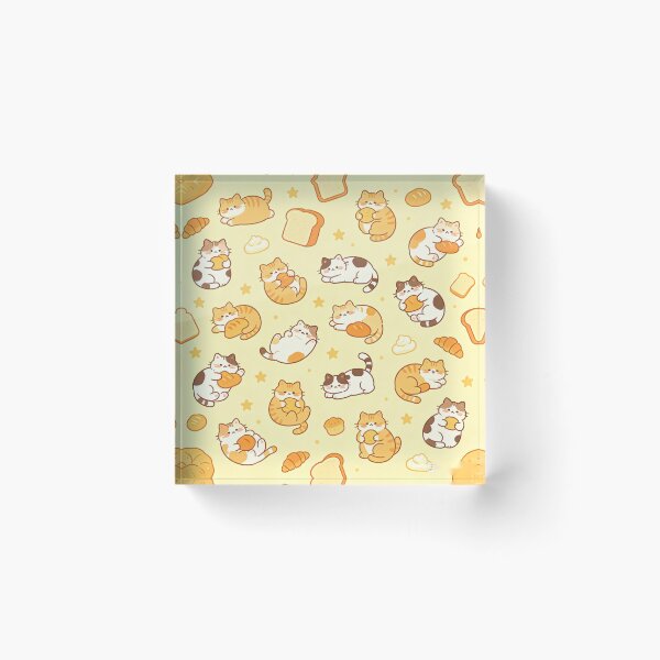 Item preview, Bread & Kitten Seamless Pattern designed and sold by Furry Nook.