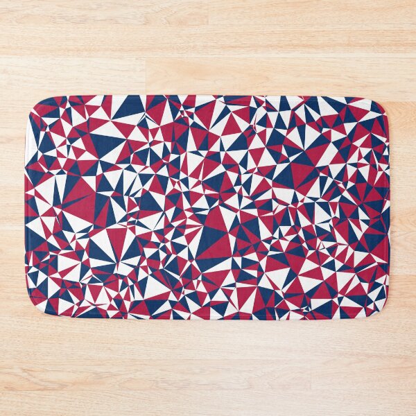 Item preview, USA Red, White & Blue Triangular Mosaic Pattern Design designed and sold by DymondDesigns.
