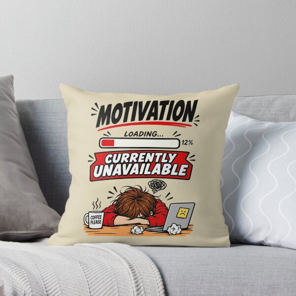 Item preview, Motivation Loading Funny Office Life Graphic Shirt Design designed and sold by BorgSpareParts.