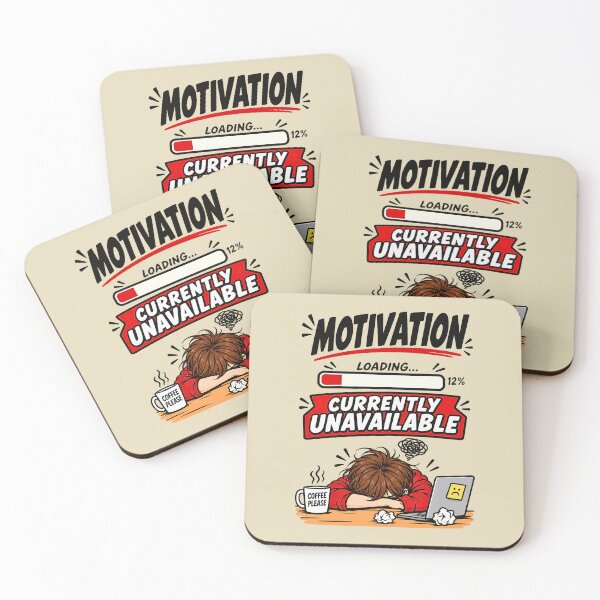 Item preview, Motivation Loading Funny Office Life Graphic Shirt Design designed and sold by BorgSpareParts.