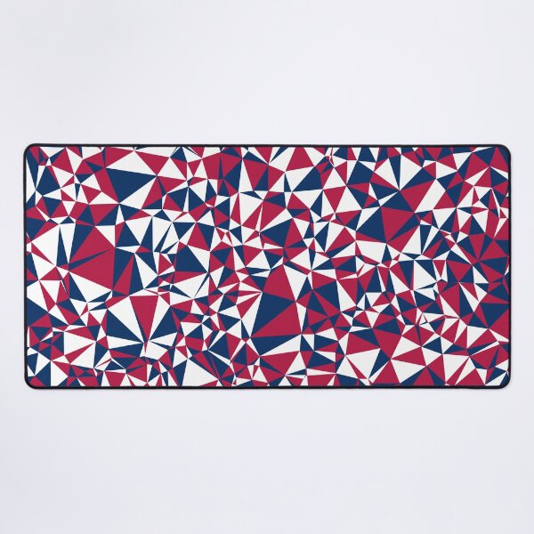Item preview, USA Red, White & Blue Triangular Mosaic Pattern Design designed and sold by DymondDesigns.