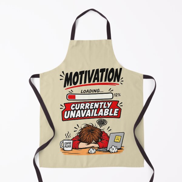 Item preview, Motivation Loading Funny Office Life Graphic Shirt Design designed and sold by BorgSpareParts.