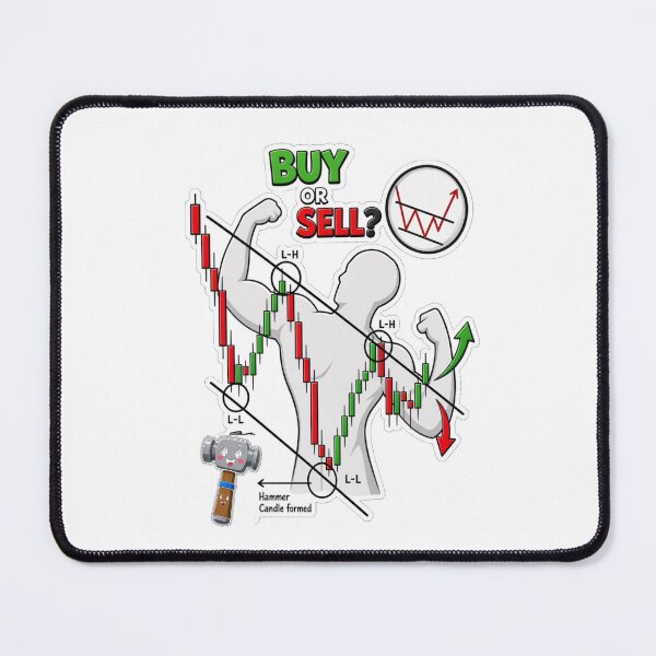 Item preview, Hammer Candlestick Pattern | Buy or Sell Technical Analysis Trading Shirt designed and sold by RobertArt08.
