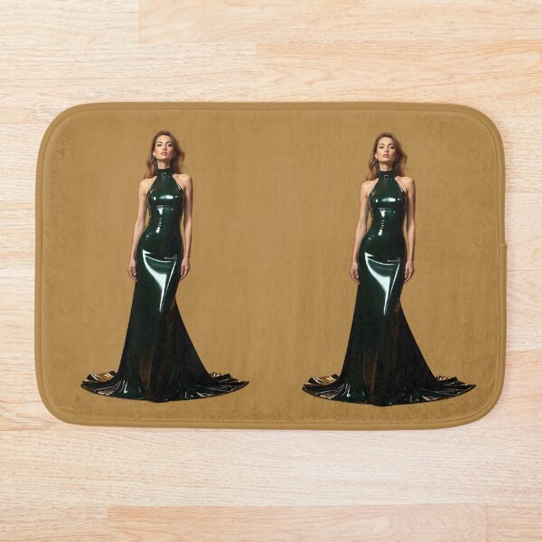 Artikelvorschau, Dunkelgrünes Latex Kleid – Gothic Kunst Look Sticker entworfen und verkauft von Magic-Reality.