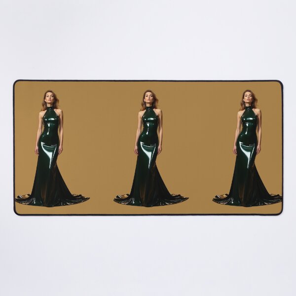 Item preview, Green Latex Dress – Gothic Fashion Art Sticker designed and sold by Magic-Reality.