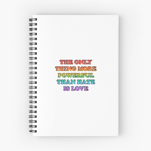 Item preview, The Only Thing More Powerful Than Hate Is Love - LGBT Pride designed and sold by Inspirationmotivation.