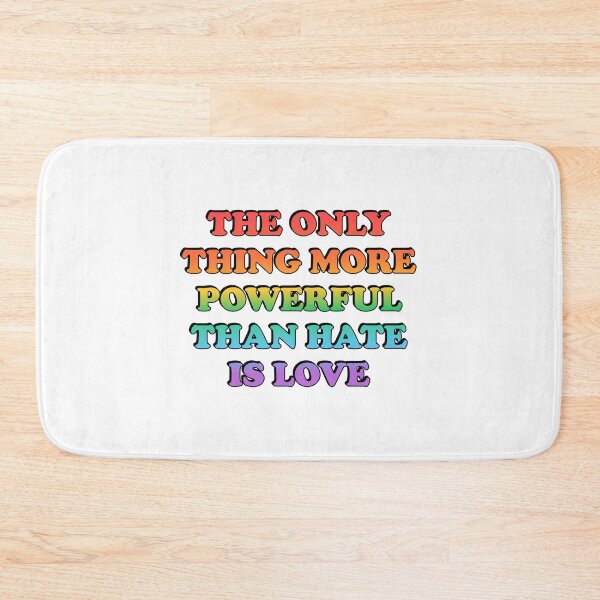 Item preview, The Only Thing More Powerful Than Hate Is Love - LGBT Pride designed and sold by Inspirationmotivation.