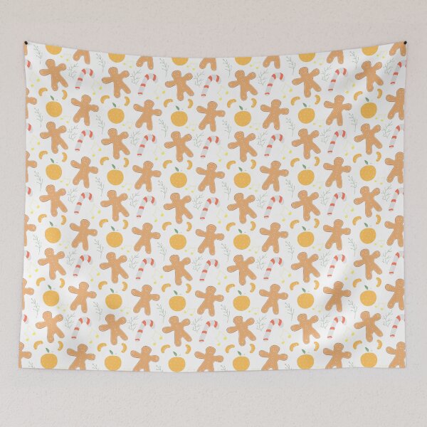 Item preview, Christmas Gingerbread Man Candy Pattern designed and sold by Zaya_art.