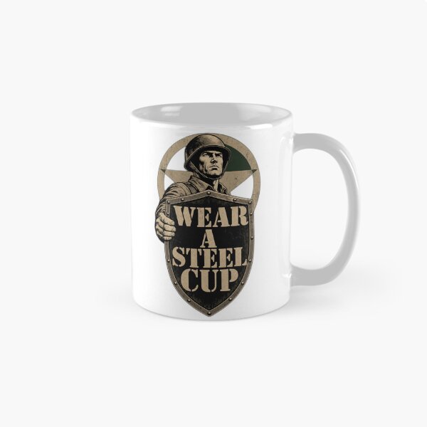 Item preview, Wear A Steel Cup Instructional Poster Tee designed and sold by Viviglow.