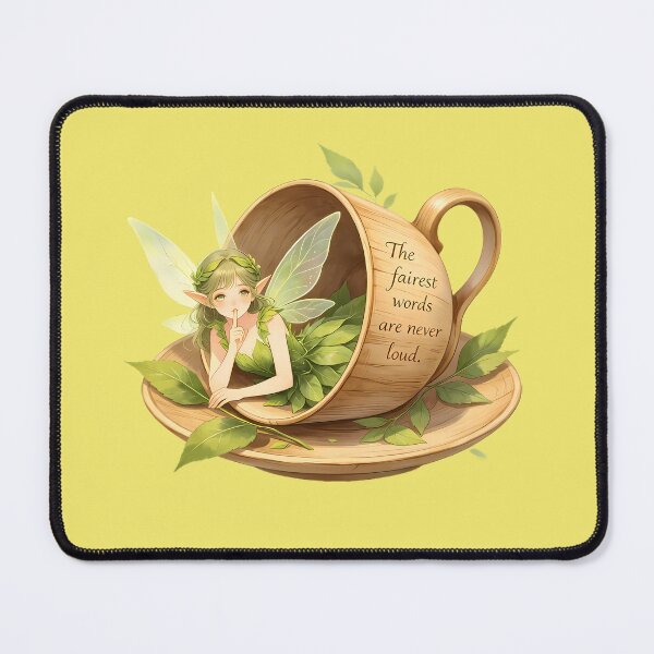 Item preview, The Fairest Words Are Never Loud — Quiet Teacup Fairy designed and sold by Bondingbonding.