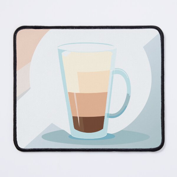 Item preview, Layered Latte Glass Mug Art designed and sold by photossmirnov.