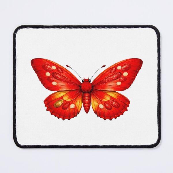 Item preview, Beautiful Red and Gold Butterfly Illustration designed and sold by AmirArtisanVibe.