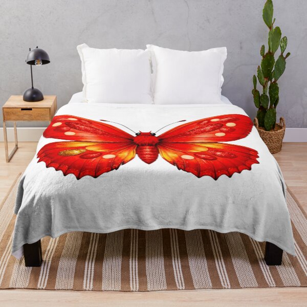 Item preview, Beautiful Red and Gold Butterfly Illustration designed and sold by AmirArtisanVibe.