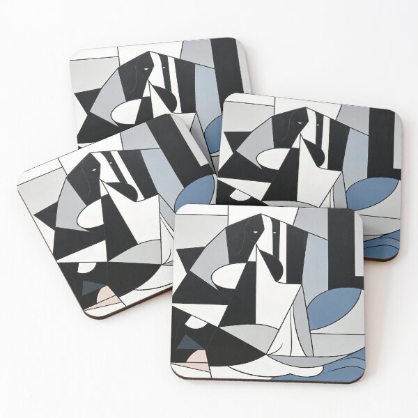 Item preview, cubist animal artwork designed and sold by forget45studio.