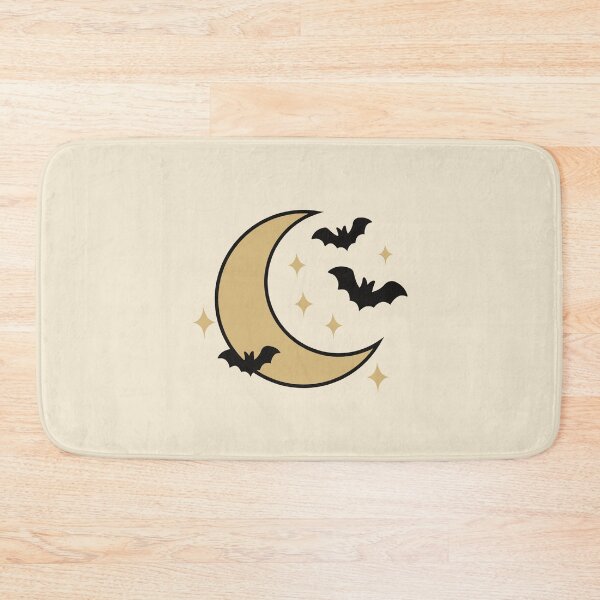 Item preview, Celestial Halloween Crescent Moon With Bats designed and sold by GemsAnatomy.