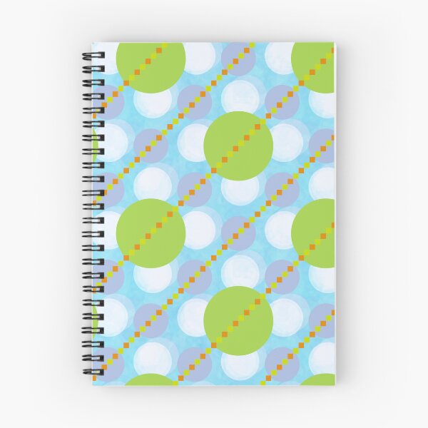 Item preview, Bright Green Blue Circle Pattern designed and sold by Zaya_art.