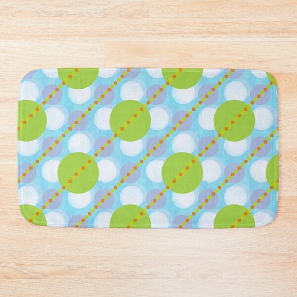 Item preview, Bright Green Blue Circle Pattern designed and sold by Zaya_art.