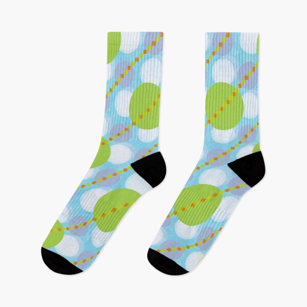 Item preview, Bright Green Blue Circle Pattern designed and sold by Zaya_art.