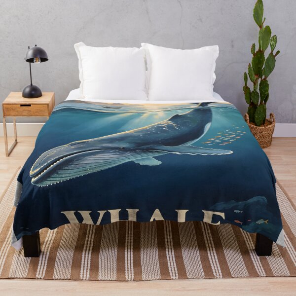 Item preview, Whale - Andaman Coral Paradise – Vintage Marine Poster designed and sold by Spirit of Siam.