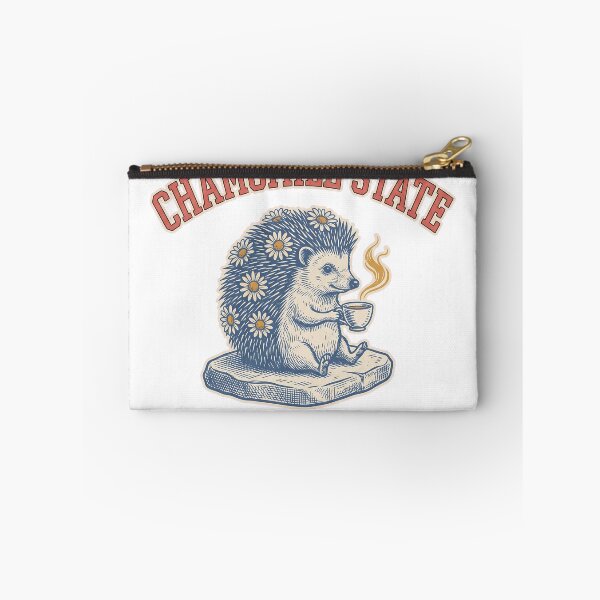 Item preview, Chamomile State Hedgehog Vintage Woodcut T-Shirt Design designed and sold by KIDEnia.