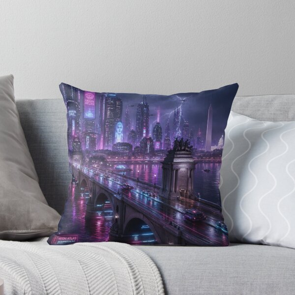 Item preview, Washington DC Cyberpunk  | Neon Atlas Special Edition designed and sold by NSAstore.