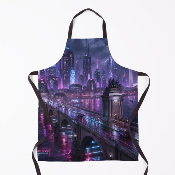 Item preview, Washington DC Cyberpunk  | Neon Atlas Special Edition designed and sold by NSAstore.