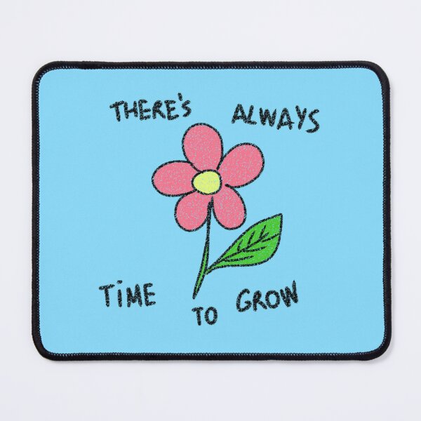 Item preview, Flower doodle with motivational quote Blue version designed and sold by thistleberry.