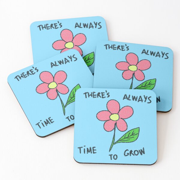 Item preview,  Flower doodle with motivational quote Blue version designed and sold by thistleberry.