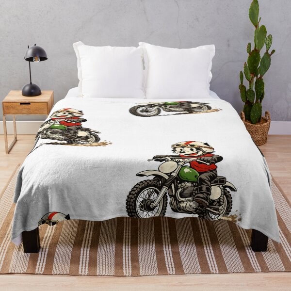 Item preview, Cat Vintage Motocross Rider on 1960s Dirt Bike designed and sold by infinitearte.