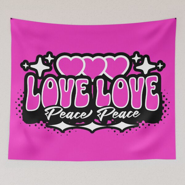 Item preview, Eurovision Love Love Peace Peace Y2K Aesthetic designed and sold by humnoo.
